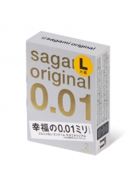 Презервативы Sagami Original 0.01 L-size увеличенного размера - 2 шт. - Sagami - купить с доставкой в Одинцово