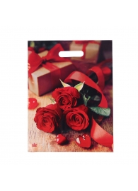 Пакет с принтом в виде роз (31х40 см) - Сима-Ленд - купить с доставкой в Одинцово