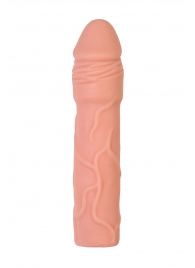 Телесная удлиняющая насадка с подхватом - 19 см. - ToyFa - в Одинцово купить с доставкой