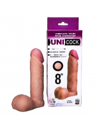 Фаллическая насадка для страпона UNICOCK 8  - 20 см. - LOVETOY (А-Полимер) - купить с доставкой в Одинцово