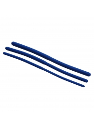 Набор из 3 синих силиконовых уретральных расширителей Invasion Silicone Urethral Sound Trainer Set - XR Brands - купить с доставкой в Одинцово