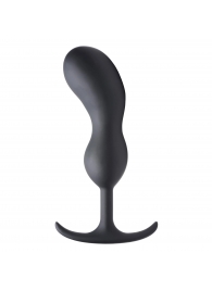 Черный массажер простаты с утяжелителями Premium Silicone Weighted Prostate Plug XL - 20,8 см. - XR Brands - в Одинцово купить с доставкой