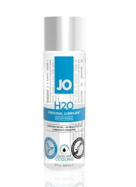 Охлаждающий лубрикант на водной основе JO Personal Lubricant H2O COOLING - 60 мл. - System JO - купить с доставкой в Одинцово