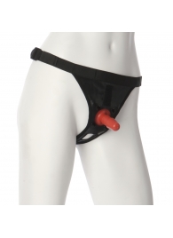 Трусики со штырьком для фиксации насадок Ultra Harness with Plug - Doc Johnson - купить с доставкой в Одинцово