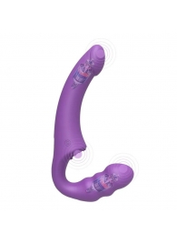 Фиолетовый безремневой страпон Straples Strap-On Dildo - Erokay - купить с доставкой в Одинцово