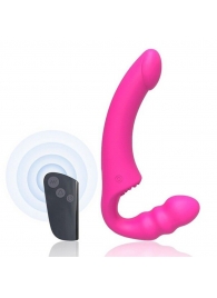 Розовый безремневой страпон Straples Strap-On Dildo - Erokay - купить с доставкой в Одинцово