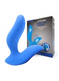 Синий вибромассажер простаты 3,5’’ Curve P-spot Massager - 12 см. - Erokay - в Одинцово купить с доставкой
