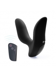 Черный вибромассажер простаты 3,5’’ Remote Control Curve P-spot Massager - 12 см. - Erokay - в Одинцово купить с доставкой