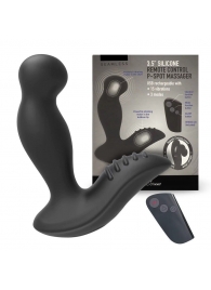 Черный вибромассажер простаты 3,5’’ Remote Control P-spot Massager - 12,5 см. - Erokay - в Одинцово купить с доставкой