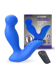 Синий вибромассажер простаты 3,5’’ Remote Control P-spot Massager - 12,5 см. - Erokay - в Одинцово купить с доставкой