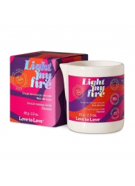 Массажная свеча Light My Fire Coconut с ароматом кокоса - 65 гр. - Love to Love - купить с доставкой в Одинцово