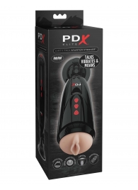 Мастурбатор-вагина с вибрацией Dirty Talk Starter Stroker - Pipedream - в Одинцово купить с доставкой