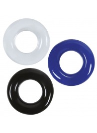 Набор из 3 эрекционных колец без рельефа - Boys of Toys - в Одинцово купить с доставкой