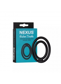 Черное двойное эрекционное кольцо Nexus Enduro Double - Nexus Range - в Одинцово купить с доставкой