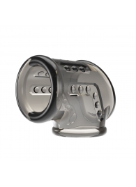 Дымчатая насадка на пенис и мошонку - Baile - в Одинцово купить с доставкой