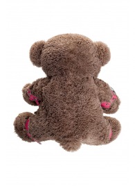 Бондажный набор: бурый мишка с розовыми оковами и наручниками - Pecado - купить с доставкой в Одинцово