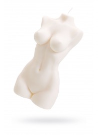 Белая интерьерная свеча в форме женского торса - 850 гр. - Pecado - купить с доставкой в Одинцово