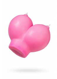 Розовая свеча «Сиськи» - 150 гр. - Pecado - купить с доставкой в Одинцово