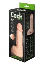 Телесный фаллоудлинитель с мошонкой Cock Next - 17 см. - LOVETOY (А-Полимер) - в Одинцово купить с доставкой