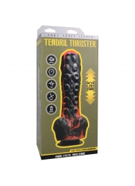 Черно-красная мини-машина на присоске Tendril Thruster - 21,6 см. - Doc Johnson - купить с доставкой в Одинцово