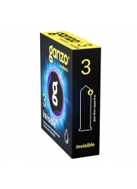 Супертонкие презервативы Ganzo Invisible - 3 шт. - Ganzo - купить с доставкой в Одинцово