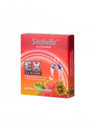 Стимулирующая насадка Sitabella Extender  Клубника - Sitabella - купить с доставкой в Одинцово