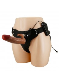 Мужской полый страпон с вибрацией Marion - Baile - купить с доставкой в Одинцово