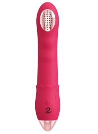 Малиновая насадка на душ с вибрацией Showers to orgasm - 20,1 см. - Orion - купить с доставкой в Одинцово