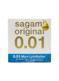 Увлажнённый презерватив Sagami Original 0.01 Extra Lub - 1 шт. - Sagami - купить с доставкой в Одинцово