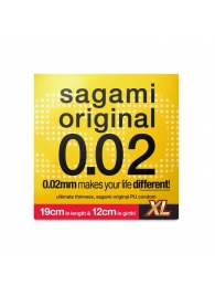 Презерватив увеличенного размера Sagami Original 0.02 XL-size - 1 шт. - Sagami - купить с доставкой в Одинцово