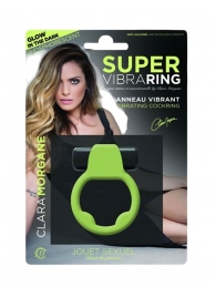 Люминесцентное эрекционное виброкольцо Super - Clara Morgane - в Одинцово купить с доставкой