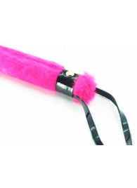 Нежная плеть с розовым мехом BDSM Light - 43 см. - БДСМ Арсенал - купить с доставкой в Одинцово