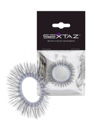 Круглое эрекционное кольцо с «ресничками» - Sextaz - в Одинцово купить с доставкой