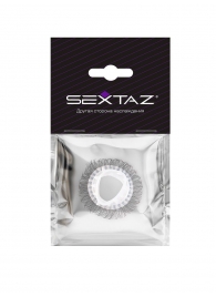 Эластичное эрекционное кольцо с длинными черными «ресничками» - Sextaz - в Одинцово купить с доставкой