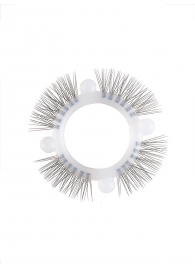 Эластичное кольцо с «ресничками» и 4 шариками - Sextaz - в Одинцово купить с доставкой