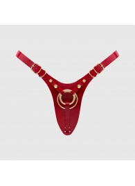 Красный пояс для фиксации насадок Strap-On-Me Leatherette Harness Fabulous - Strap-on-me - купить с доставкой в Одинцово