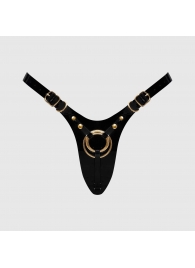 Черный пояс для фиксации насадок Strap-On-Me Leatherette Harness Fabulous - Strap-on-me - купить с доставкой в Одинцово