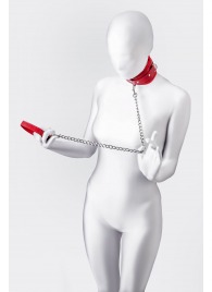 Красный ошейник с подкладкой из меха - ToyFa - купить с доставкой в Одинцово