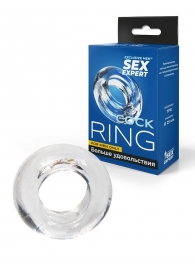 Прозрачное эрекционное кольцо-бублик - Sex Expert - в Одинцово купить с доставкой