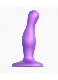 Фиолетовая насадка Strap-On-Me Dildo Plug Curvy size S - Strap-on-me - купить с доставкой в Одинцово