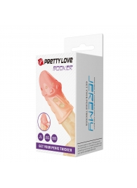 Телесная насадка на пенис Booker - 8 см. - Baile - в Одинцово купить с доставкой