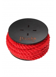 Красная веревка для шибари на катушке - 5 м. - Pecado - купить с доставкой в Одинцово