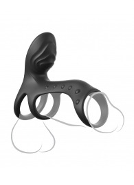 Черная насадка на пенис Ultimate Couples Cage Pro - Pipedream - в Одинцово купить с доставкой