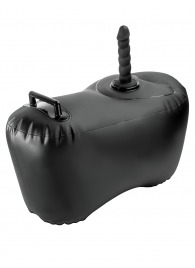 Черное надувное кресло с платформой для фиксации дилдо Body Dock Inflatable Love Seat - Pipedream - купить с доставкой в Одинцово