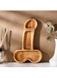 Деревянное блюдо для подачи в форме члена (25 х 16,5 х 1,7 см) - Сима-Ленд - купить с доставкой в Одинцово