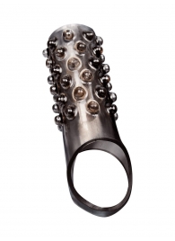 Дымчатая насадка на пенис с выпуклостями - 12 см. - Sex Expert - в Одинцово купить с доставкой