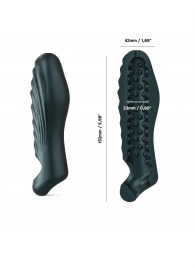 Серая силиконовая насадка на пенис с подхватом Manwan Ryzer - Manwan - в Одинцово купить с доставкой