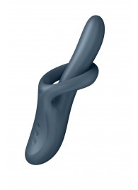 Серый вибратор-ротатор с функцией нагрева Heat Flex 4 - 23 см. - Satisfyer