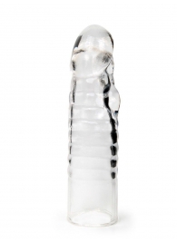 Прозрачная закрытая насадка на член - 15 см. - Sex Expert - в Одинцово купить с доставкой