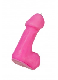 Розовая свеча в форме пениса - 47 гр. - Pecado - купить с доставкой в Одинцово